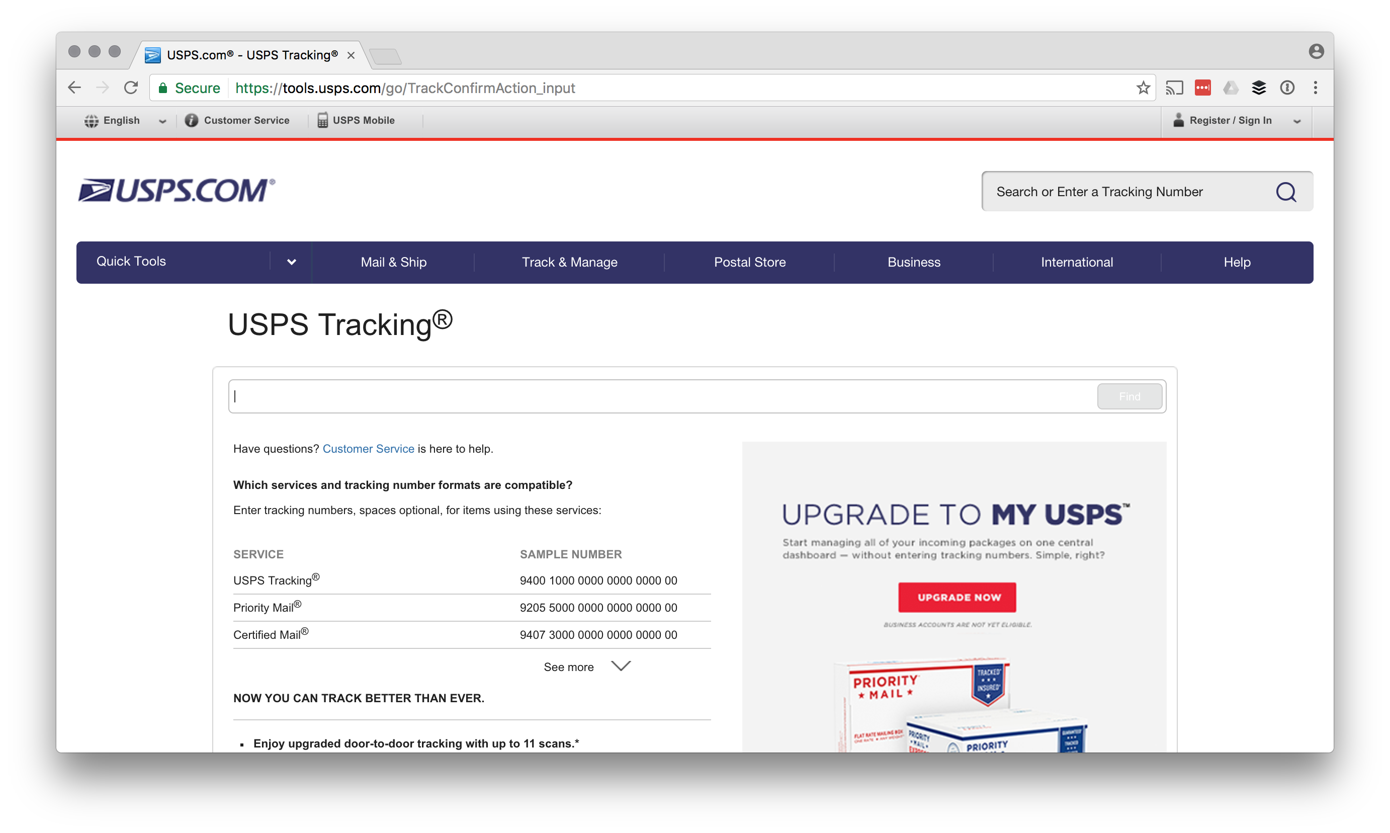 united states postal service tracking number lookup